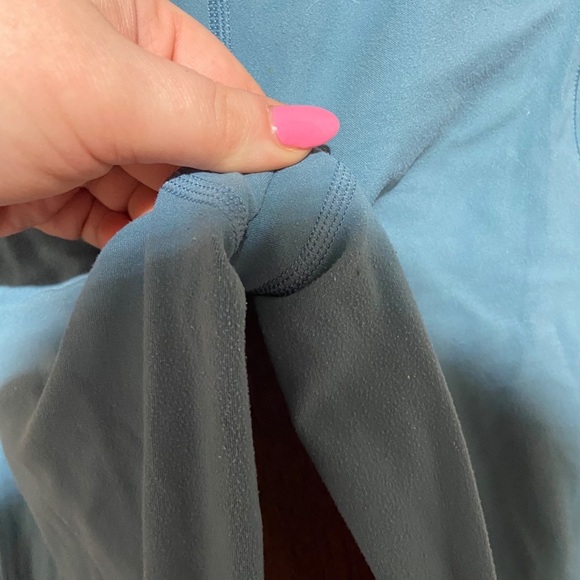 Athleta‎ Salutation Stash Pocket || Capri Blue Teal Size Small - Picture 7 of 7